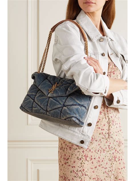 ysl denim loulou bag|ysl loulou puffer suede.